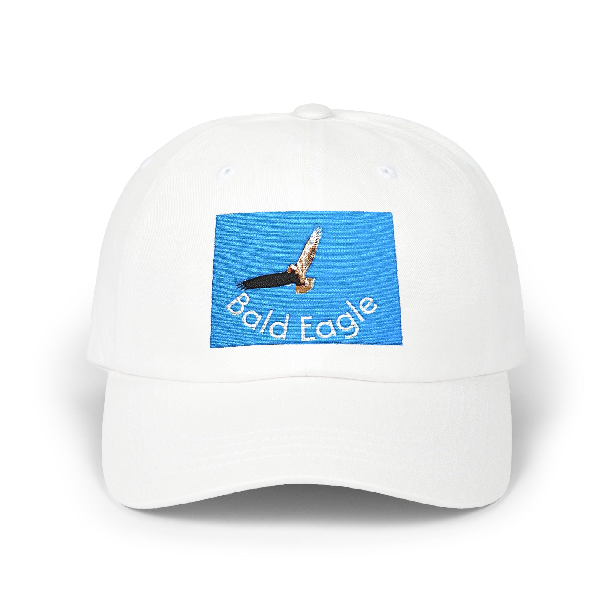 Bald Eagle Embroidered Dad Cap — Patriotic Bird Baseball Hat